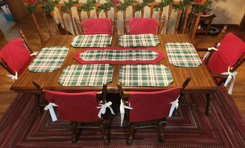 Christmas holiday table runner - christmas,