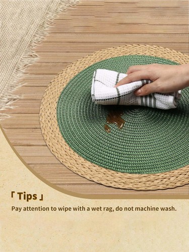 Round table placemats - round, set