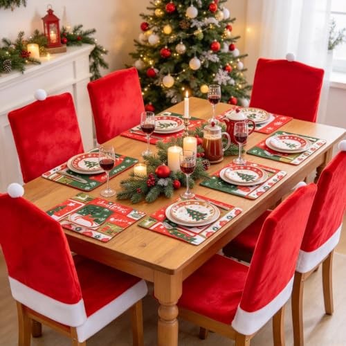 4pcs christmas chair covers - 4pcs,