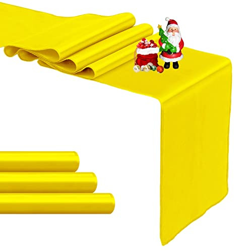 Pack yellow satin table - yellow,