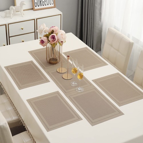 Pvc placemats non slip - placemats, dining
